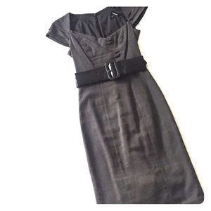 Bebe Dark Gray Sexy Dress in Size 00